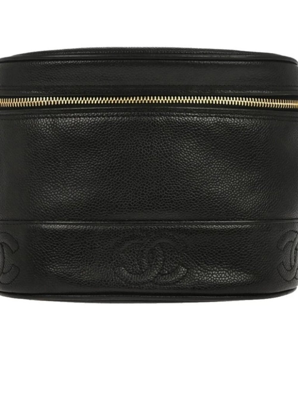 Chanel Black Calfskin Triple CC Shoulder Bag 135900